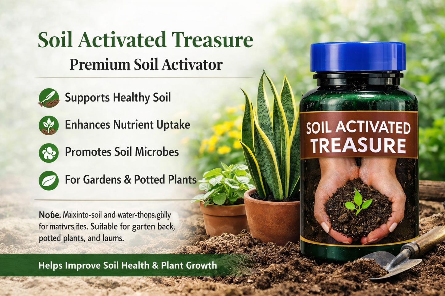 Soil Activated Treasure Premium Soil Activator 200 gram (Pack of 2)