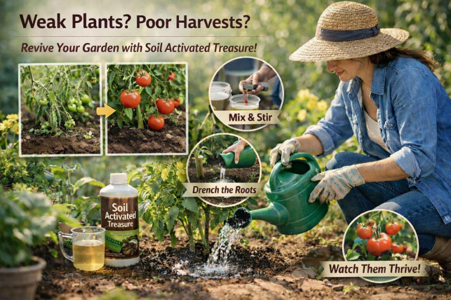 Soil Activated Treasure Premium Soil Activator 200 gram (Pack of 2)